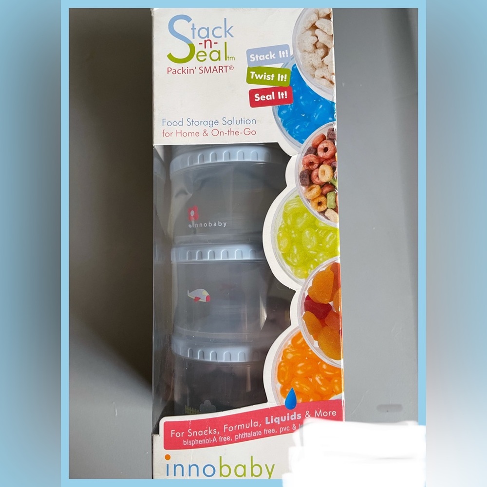 NEW - Innobaby Packin' SMART® Stackables -4 Tier Blue